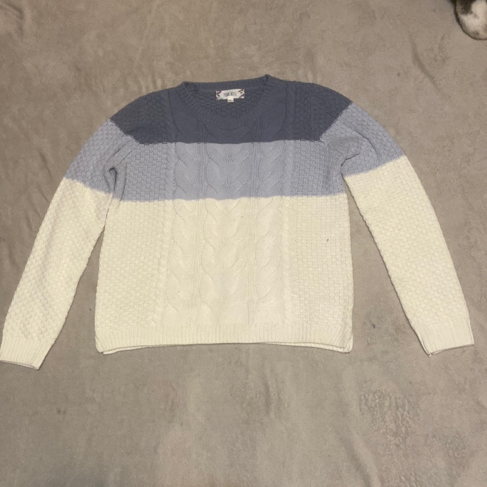 Pink Rose knit sweater